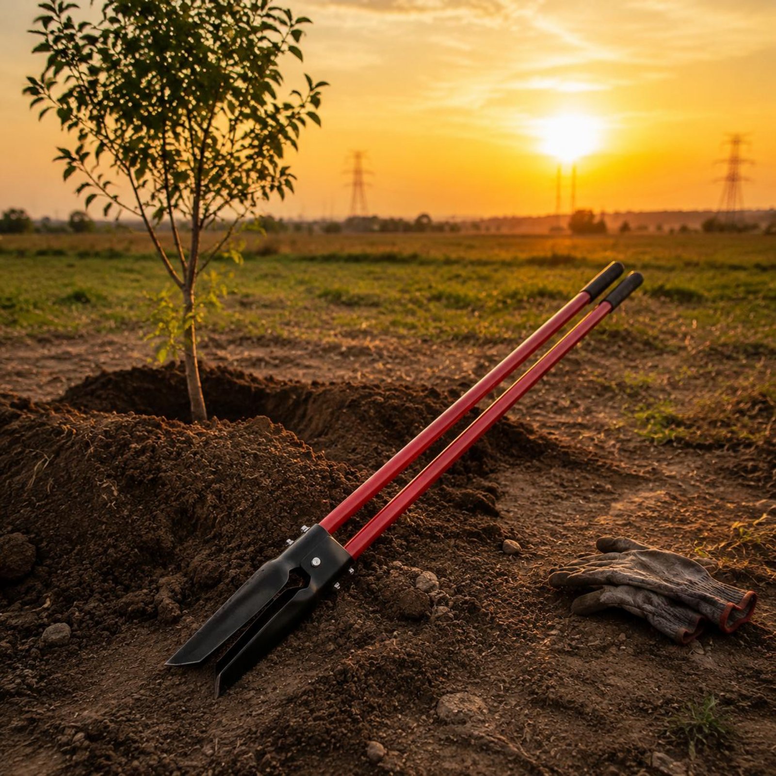 Post Hole Digger - 2 Buah Alat Penggali Lubang Tiang