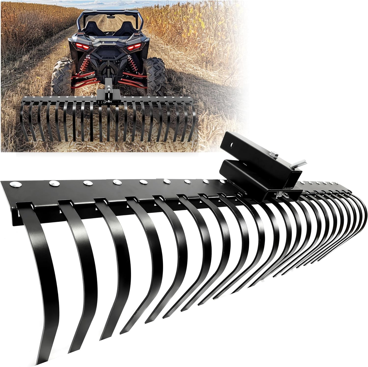 Heavy Equipment Landscaping - Alat Penggaruk Rumput Pinus untuk Ditarik