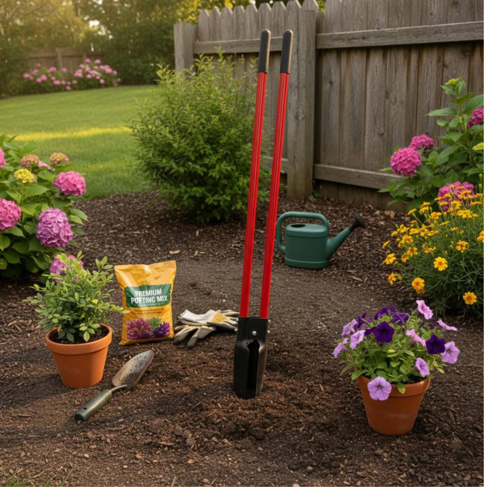 2 Buah Alat Penggali Lubang Ti - Post Hole Digger ulasan dan harga