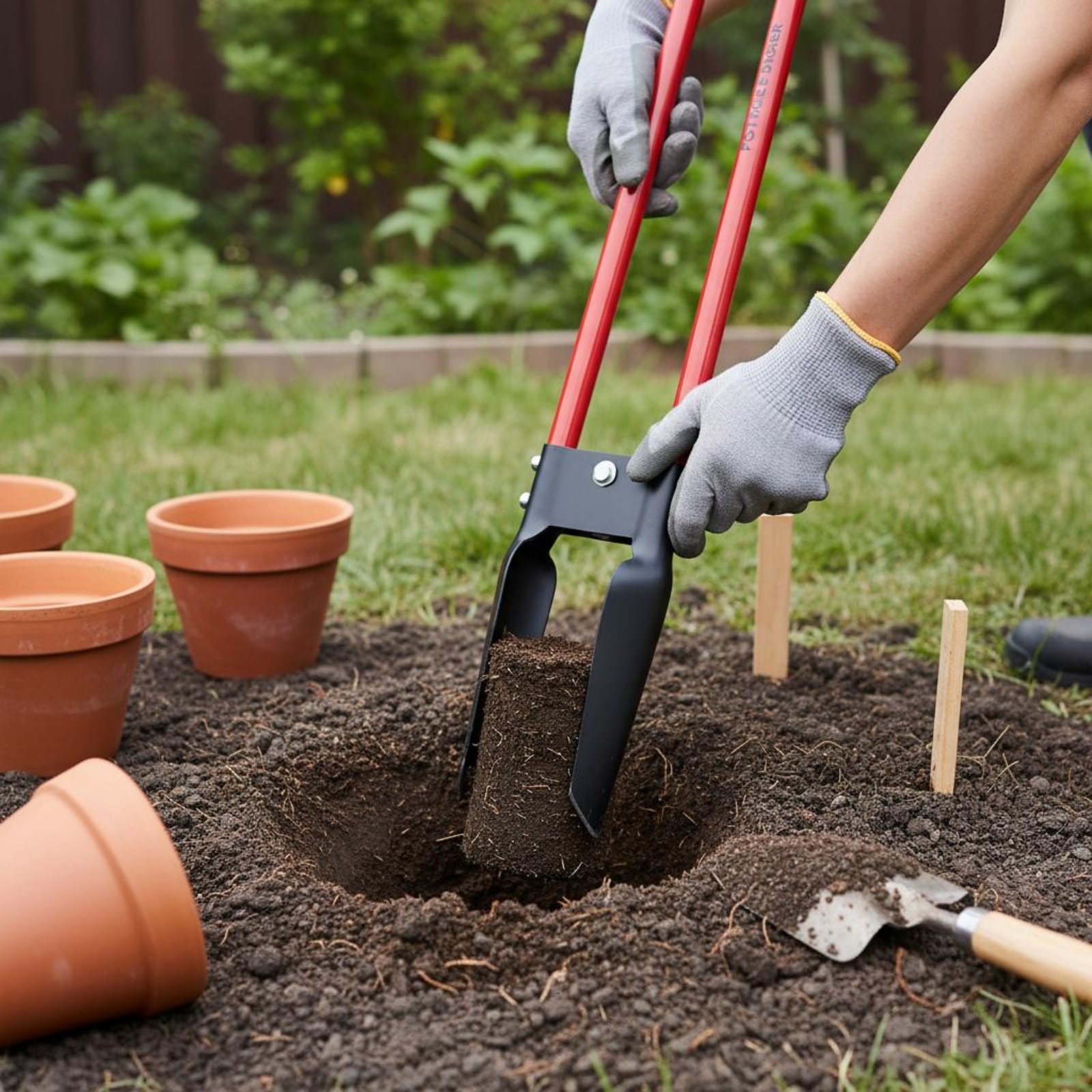 2 Buah Alat Penggali Lubang Ti - Post Hole Digger ulasan dan harga
