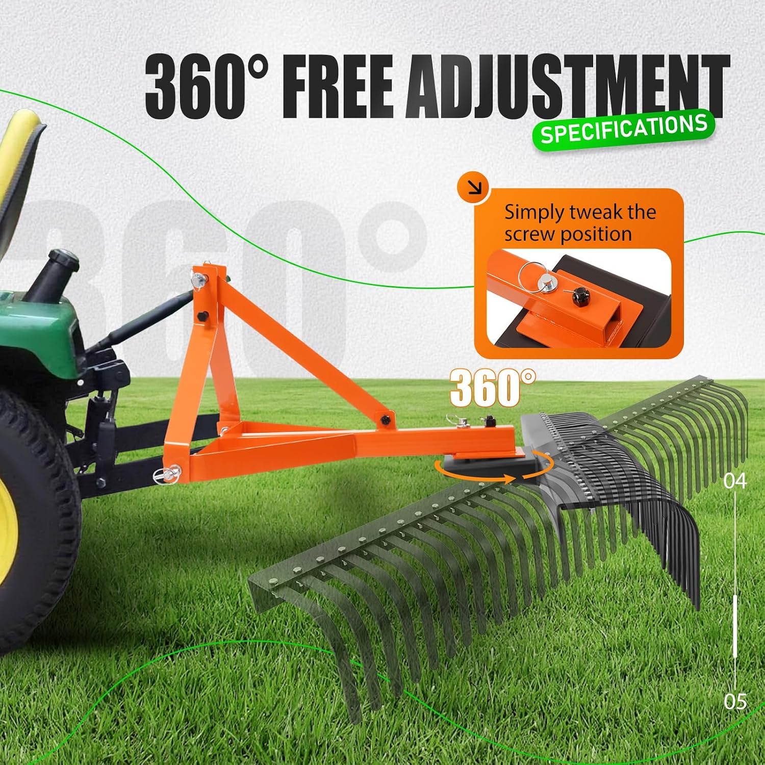 Alat Penggaruk Tanah untuk Dit - Heavy Equipment Landscaping ulasan dan harga