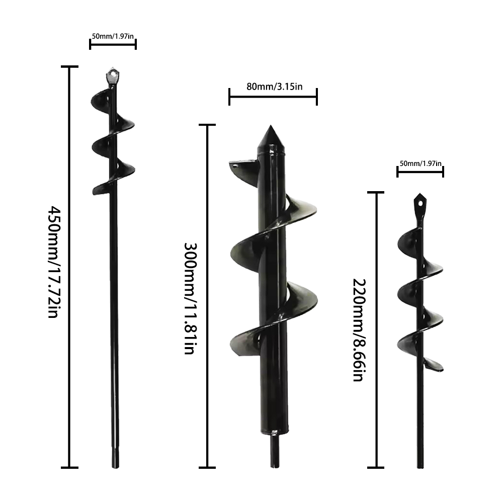 Mata Bor Spiral Auger Taman Au - Post Hole Digger ulasan dan harga