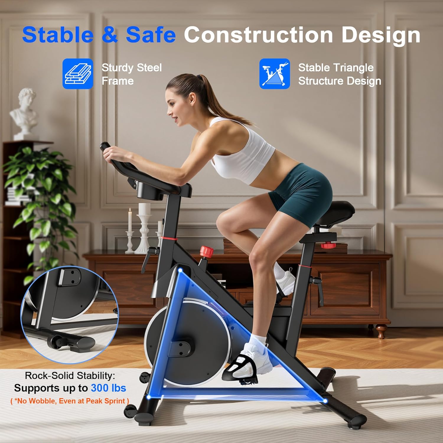Sepeda Spin Indoor Rangka Baja - Heavy Equipment Training ulasan dan harga
